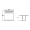 Thumbnail for Nautical Trestle 59" Counter Table