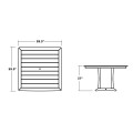 Thumbnail for Nautical Trestle 59" Counter Table