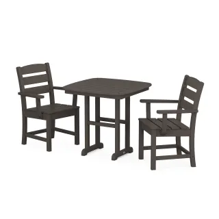 POLYWOOD Lakeside 3-Piece Dining Set in Vintage Finish