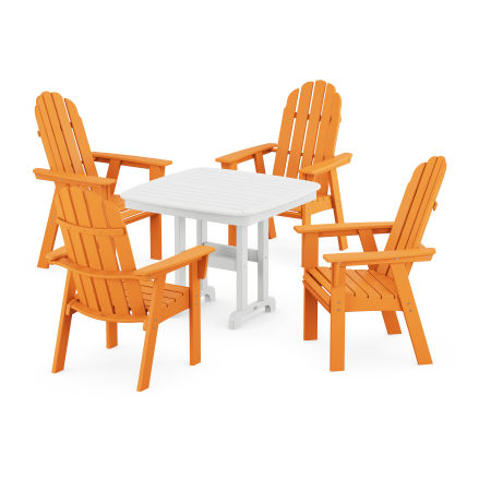 Vineyard Adirondack 5-Piece Dining Set in Tangerine
