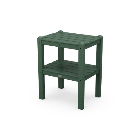 POLYWOOD Two Shelf Side Table in Green