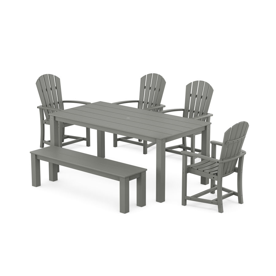 POLYWOOD Palm Coast 6-Piece Parsons Dining Set with Bench