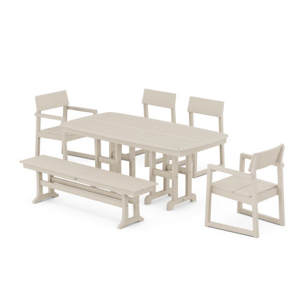EDGE 6-Piece Dining Set in Sand
