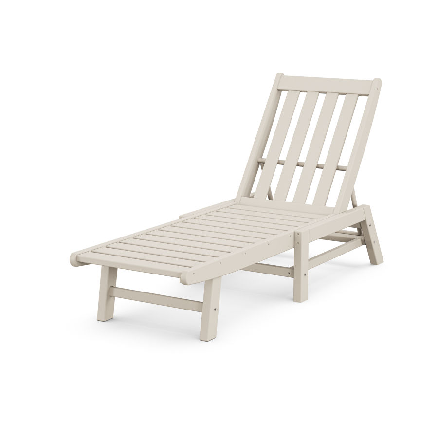 POLYWOOD Vineyard Chaise in Sand