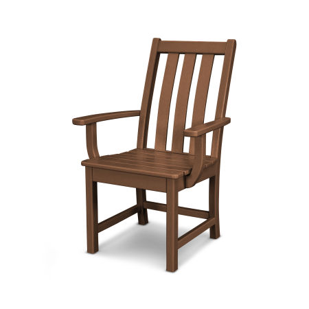 POLYWOOD Vineyard Dining Arm Chair in Teak