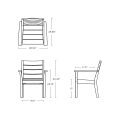 Thumbnail for Latitude Dining Arm Chair