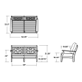 Thumbnail for Chinoiserie Deep Seating Loveseat