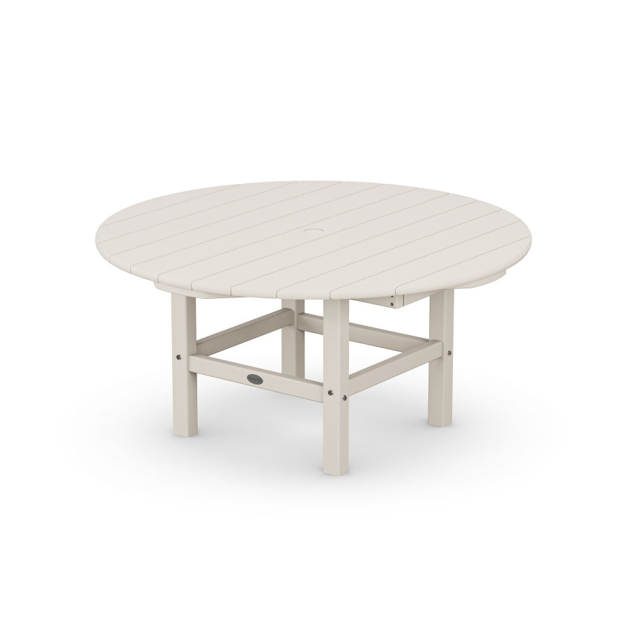 POLYWOOD Round 37" Conversation Table in Sand