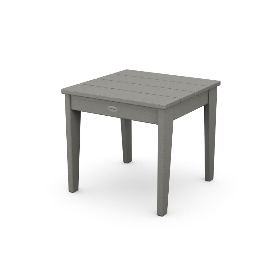 POLYWOOD 18" Side Table in Slate Grey