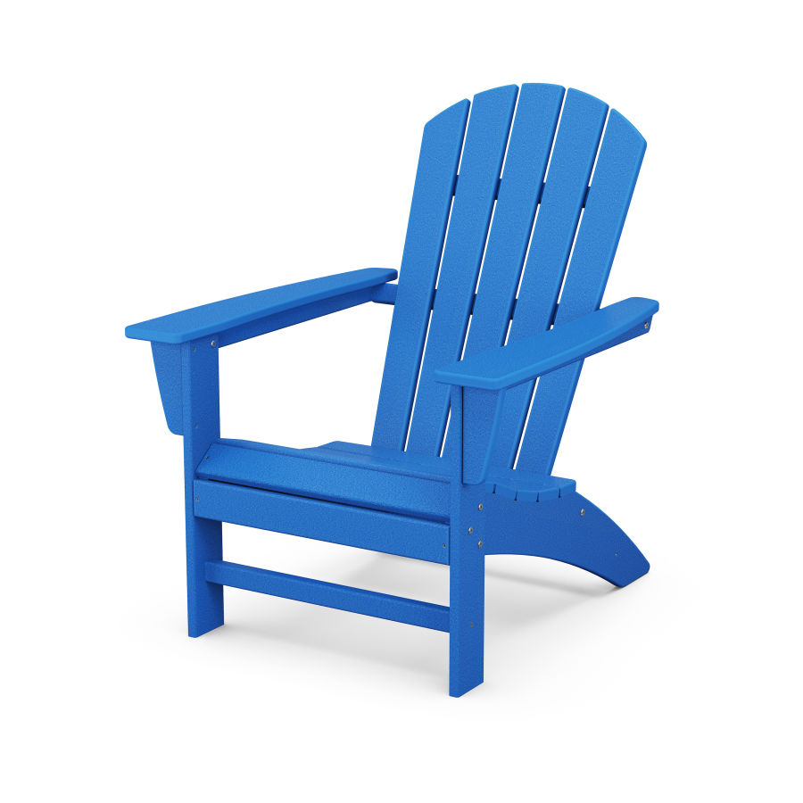 POLYWOOD Nautical Adirondack Chair in Pacific Blue