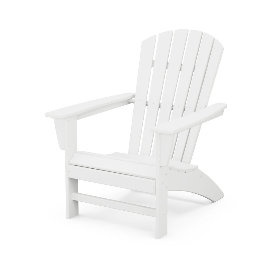 POLYWOOD Grant Park Traditional Curveback Adirondack Chair in White
