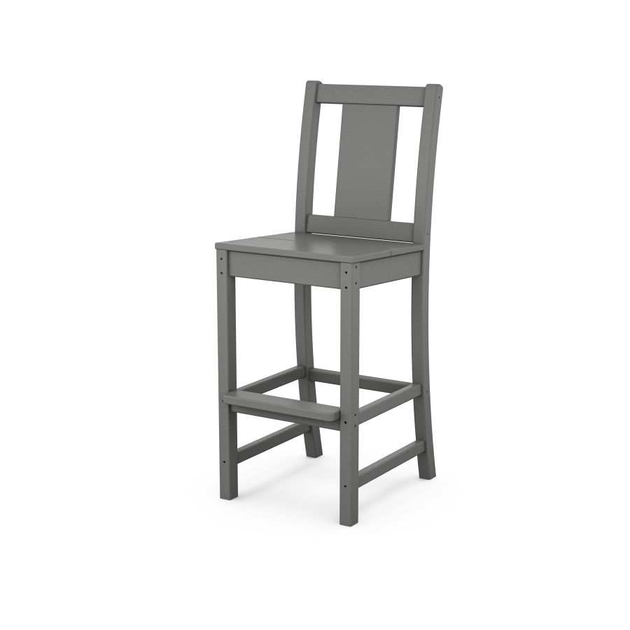 POLYWOOD Prairie Bar Side Chair in Slate Grey