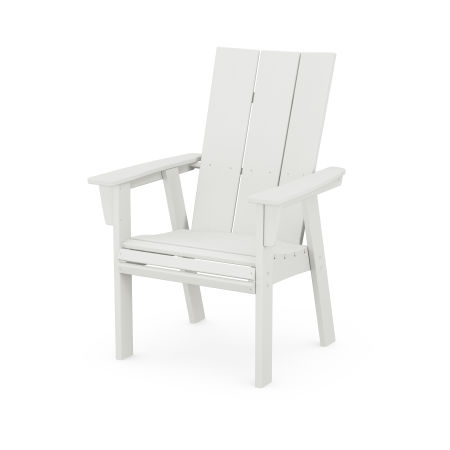 POLYWOOD Modern Adirondack Dining Chair in Vintage White