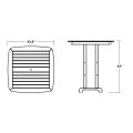 Thumbnail for Nautical 44" Bar Table