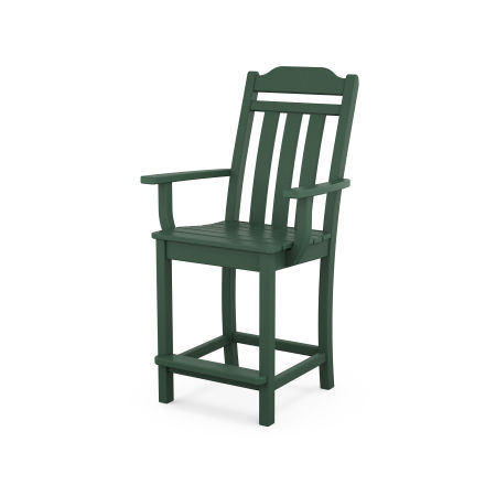 Country Living Counter Arm Chair in Green