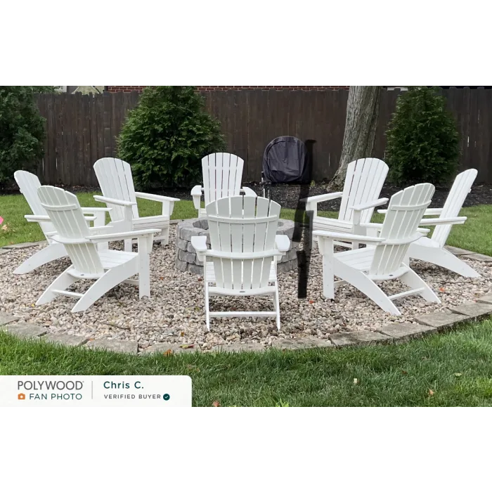 POLYWOOD Adirondack Chair Nautical Curveback AD610