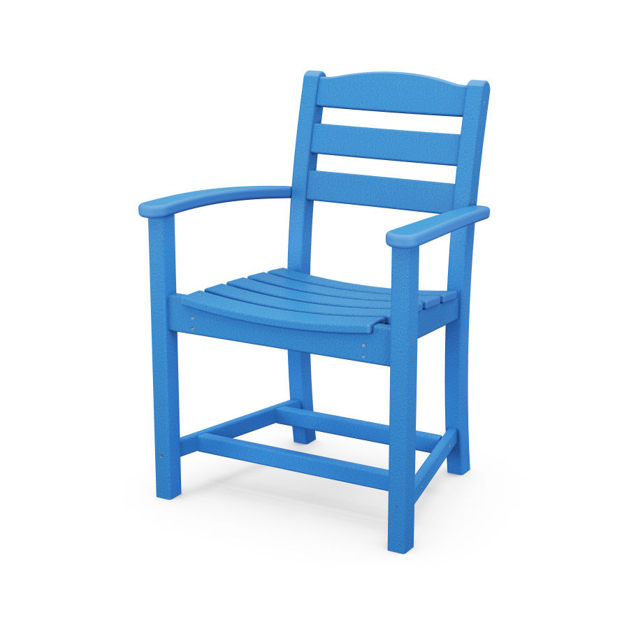 POLYWOOD La Casa Café Dining Arm Chair in Pacific Blue