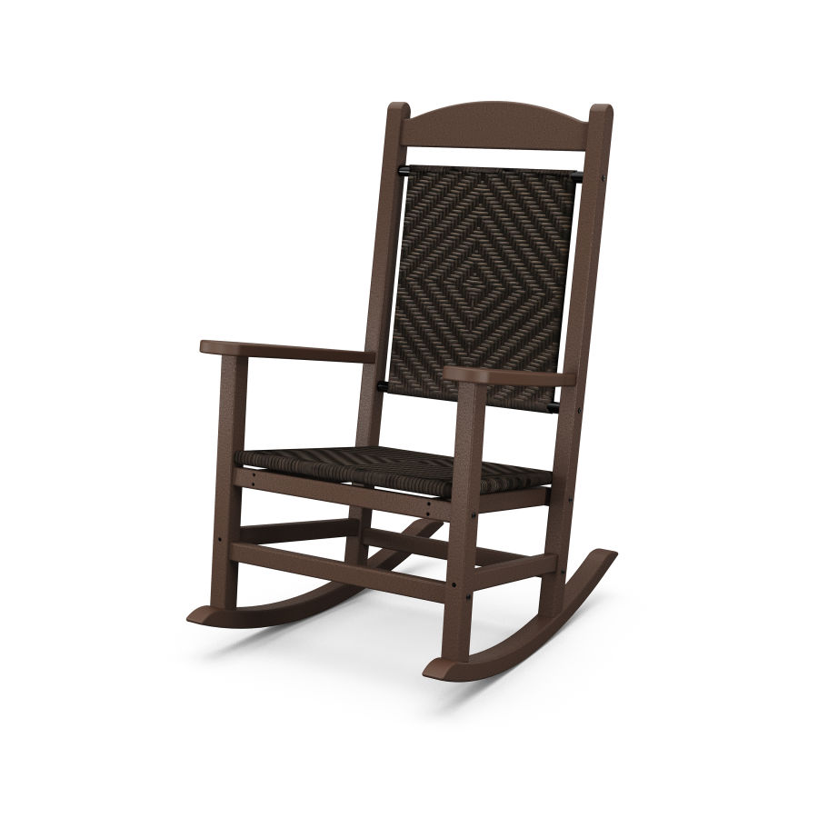 POLYWOOD Presidential Woven Rocking Chair in Cahaba