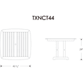 Thumbnail for Yacht Club 44" Dining Table