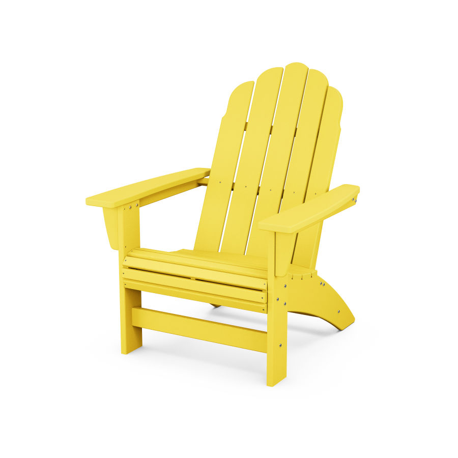 POLYWOOD Vineyard Grand Adirondack Chair in Lemon