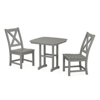 POLYWOOD Braxton Side Chair 3-Piece Dining Set