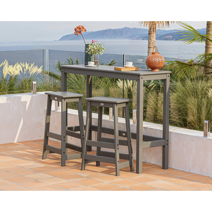 Modern Studio Stool 3-Piece Bar Balcony Set