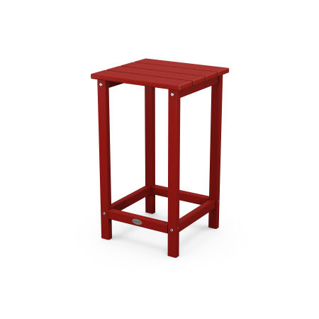 Long Island 26" Counter Side Table in Crimson Red