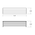 Thumbnail for Nautical 72" Storage Bench