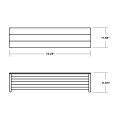 Thumbnail for Nautical 72" Storage Bench