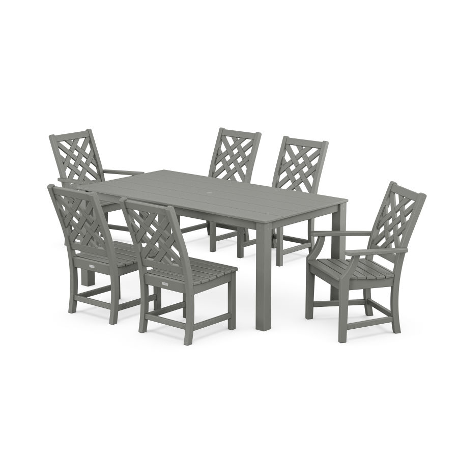 POLYWOOD Wovendale 7-Piece Parsons Dining Set