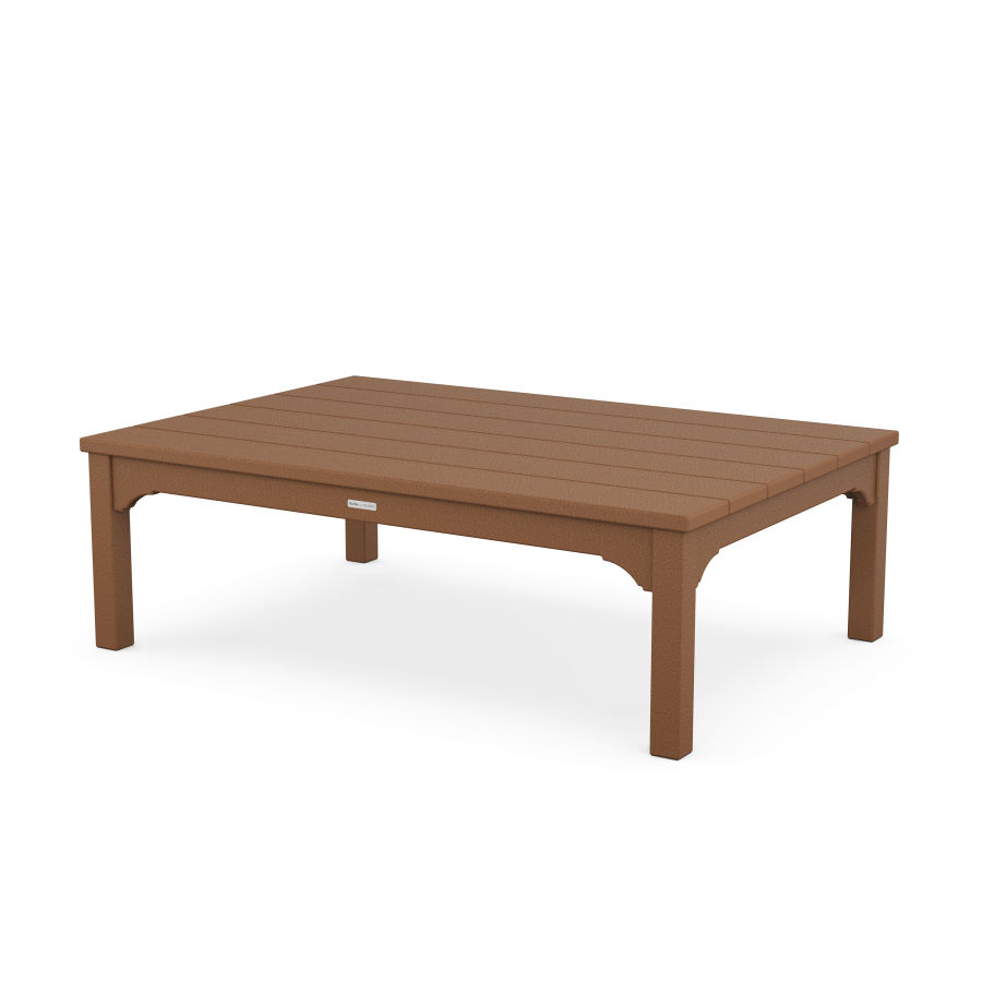POLYWOOD Chinoiserie Coffee Table in Teak