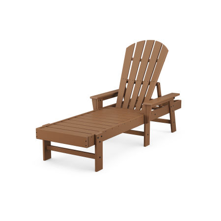 POLYWOOD South Beach Chaise in Teak