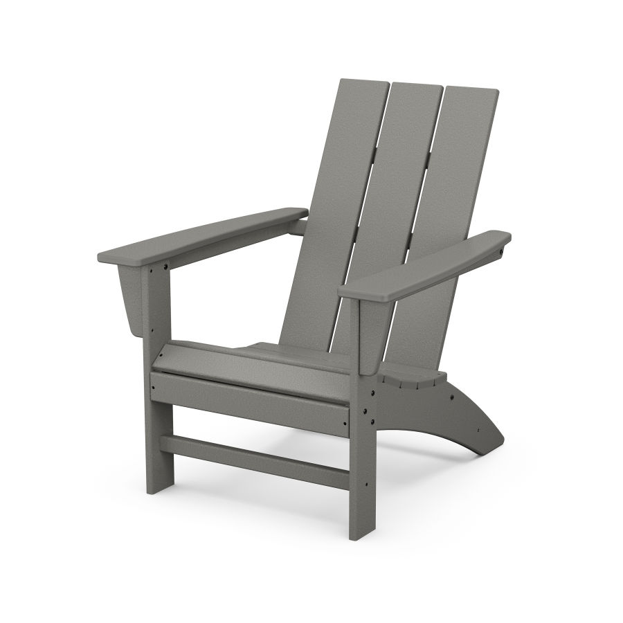 POLYWOOD Modern Adirondack Chair in Slate Grey