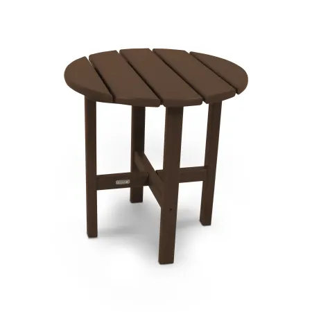 POLYWOOD 18" Round Side Table by Ivy Terrace™ in Mahogany