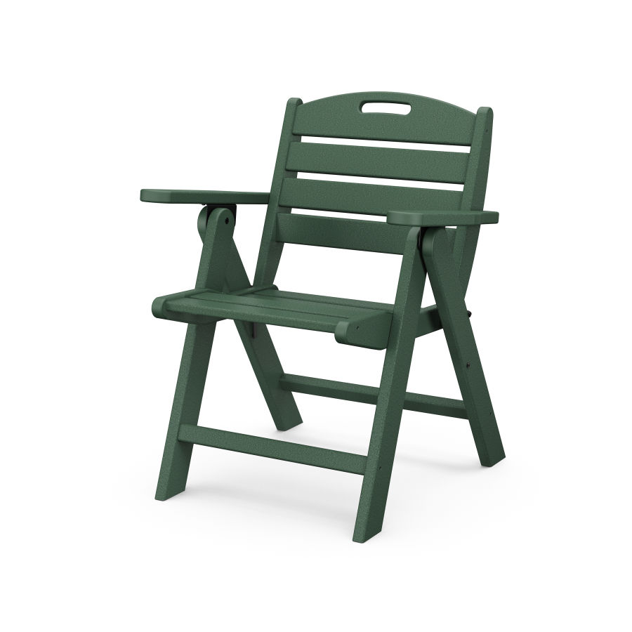 POLYWOOD Nautical Folding Lowback Chair in Green