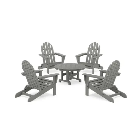 Ivy Terrace Furniture Classics 5-Piece Folding Adirondack Conversation Set