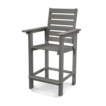 POLYWOOD Captain Counter Chair in Slate Grey