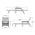 Thumbnail for Vineyard Chaise with Arms