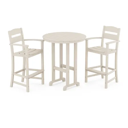 POLYWOOD Classics 3-Piece Round Bar Set in Sand