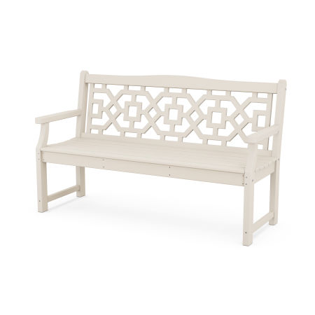 POLYWOOD Chinoiserie 60” Garden Bench in Sand