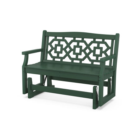 POLYWOOD Chinoiserie 48” Glider in Green