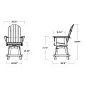 Thumbnail for Vineyard Curveback Adirondack Swivel Counter Chair