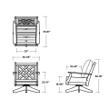 Thumbnail for Wovendale Deep Seating Swivel Chair