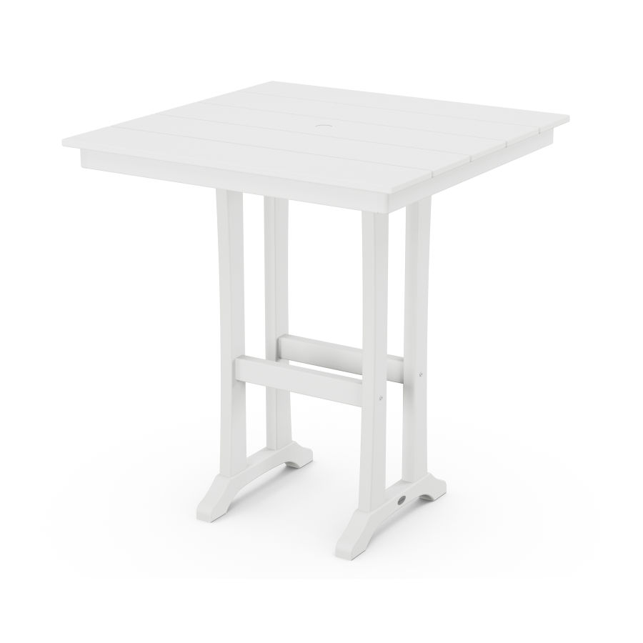 POLYWOOD 37" Bar Table in White