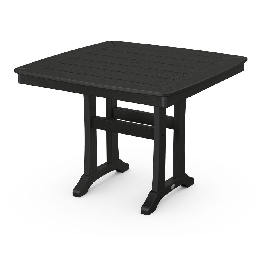 POLYWOOD 37" Dining Table in Black
