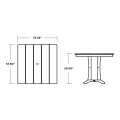 Thumbnail for Farmhouse Trestle 37" Dining Table