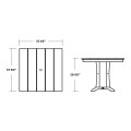 Thumbnail for Farmhouse Trestle 37" Dining Table