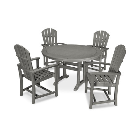 POLYWOOD Palm Coast 5-Piece Round Dining Set