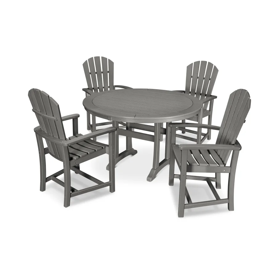 POLYWOOD Palm Coast 5-Piece Round Dining Set