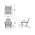 Thumbnail for Monterey Bay Folding Adirondack Chair